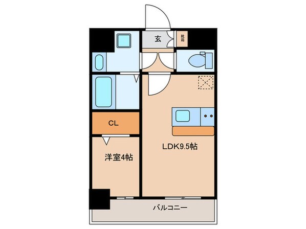 ﾌﾟﾚｻﾝｽ新栄ﾕﾘｼｽ(801)の物件間取画像